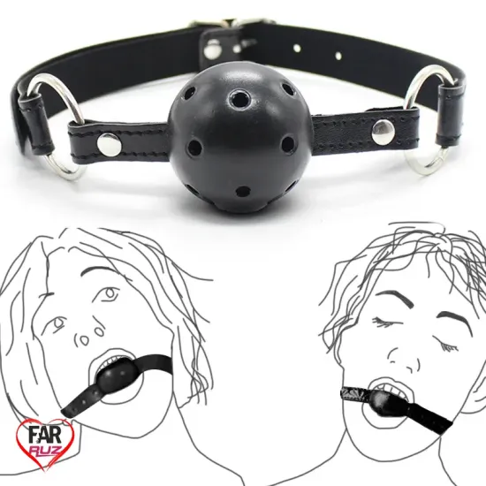 AH! Gag Ball Nefes Alabilen Kırmızı Ağız Topu
