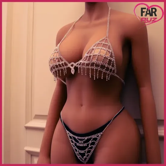 Angel Diamond Taşlı Çelik Sütyen Külot Takım Angel Diamond Taşlı Çelik Sütyen Külot Takım