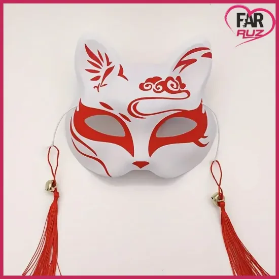 Anime Fantezi Cosplay Tilki Maskesi Anime Fantezi Cosplay Tilki Maskesi