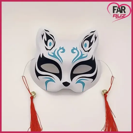 Anime Fantezi Cosplay Tilki Maskesi Anime Fantezi Cosplay Tilki Maskesi