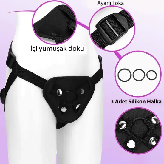 Ayarlı Dildo ve Vibratör Uyumlu Giyilebilir Kemer Ayarlı Dildo ve Vibratör Uyumlu Giyilebilir Kemer