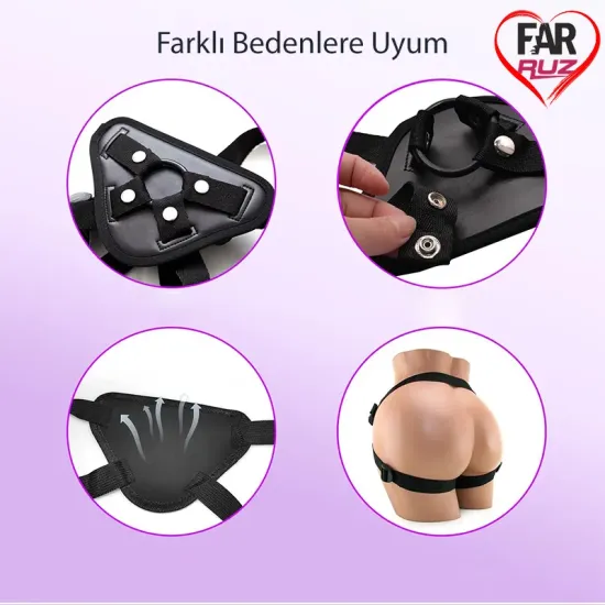 Ayarlı Dildo ve Vibratör Uyumlu Giyilebilir Kemer Ayarlı Dildo ve Vibratör Uyumlu Giyilebilir Kemer