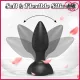 Black Dotted Titreşimli Kumandalı Anal Plug Black Dotted Titreşimli Kumandalı Anal Plug