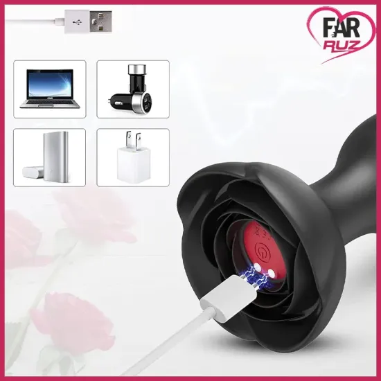 Black Dotted Titreşimli Kumandalı Anal Plug Black Dotted Titreşimli Kumandalı Anal Plug