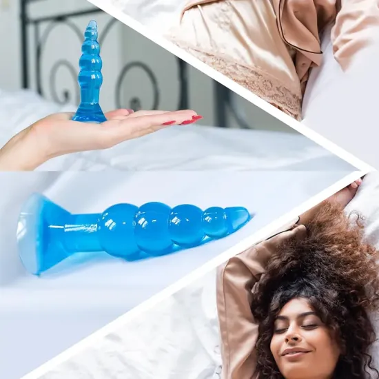 Boğumlu Vantuzlu 11 Cm Silikon Anal Tıkaç Boğumlu Vantuzlu 11 Cm Silikon Anal Tıkaç