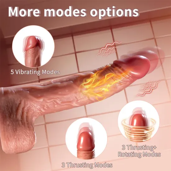 Çılgın Joe 22 Cm Isıtmalı Oynar Başlı Dildo Çılgın Joe 22 Cm Isıtmalı Oynar Başlı Dildo