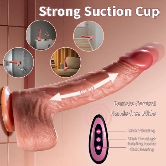 Çılgın Joe 22 Cm Isıtmalı Oynar Başlı Dildo Çılgın Joe 22 Cm Isıtmalı Oynar Başlı Dildo
