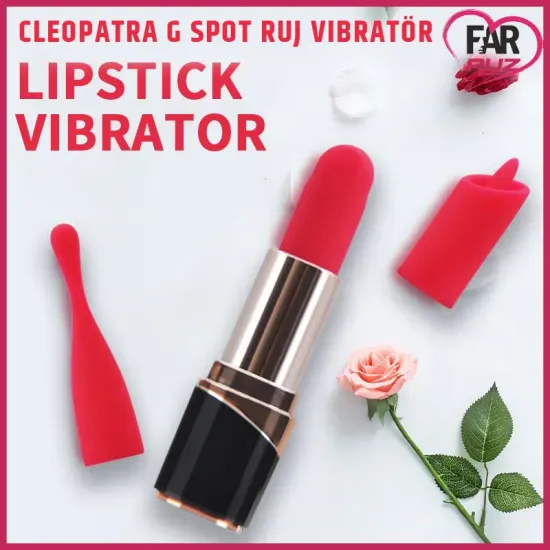 Cleopatra G Spot Ruj Vibratör Klitoris Stimülatörü Cleopatra G Spot Ruj Vibratör Klitoris Stimülatörü