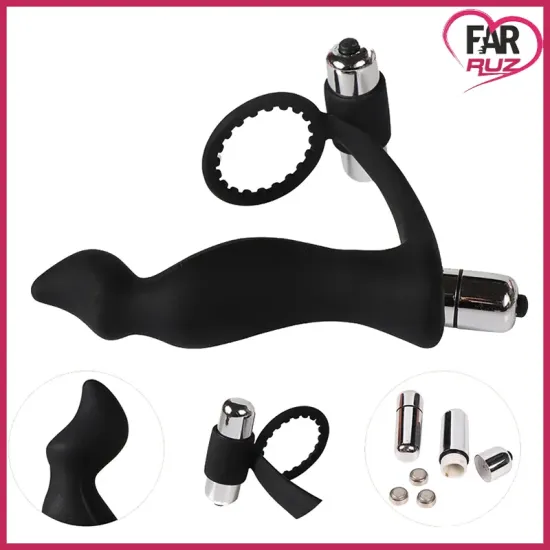 Dami Çift Motorlu Prostat Vibratör ve Penis Halkası Dami Çift Motorlu Prostat Vibratör ve Penis Halkası