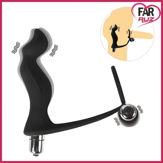 Dami Çift Motorlu Prostat Vibratör ve Penis Halkası Dami Çift Motorlu Prostat Vibratör ve Penis Halkası