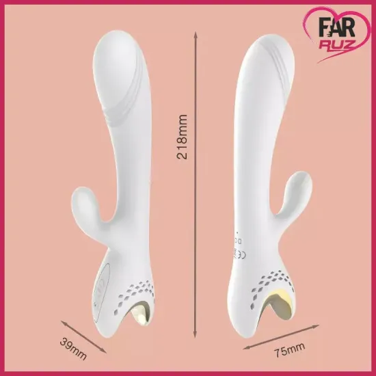 Dolce White 17 Fonksiyon Beyaz Soft Vibratör Dolce White 17 Fonksiyon Beyaz Soft Vibratör