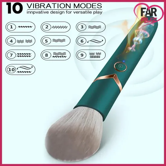 Farruz 10 Mod Makyaj Fırçası Klitoral Vibratör Farruz 10 Mod Makyaj Fırçası Klitoral Vibratör
