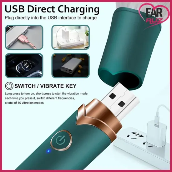 Farruz 10 Mod Makyaj Fırçası Klitoral Vibratör Farruz 10 Mod Makyaj Fırçası Klitoral Vibratör
