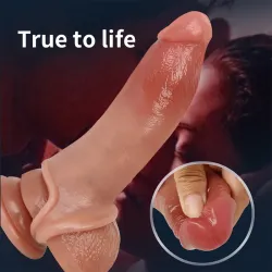 Farruz 19 Cm Bold Ultra Çift Katmanlı Testisli Penis Kılıfı