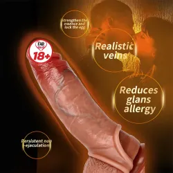 Farruz 19 Cm Ultra Çift Katmanlı Testisli Penis Kılıfı
