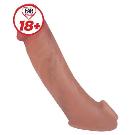 Farruz 21 Cm Ultra Çift Katmanlı Testisli Penis Kılıfı Farruz 21 Cm Ultra Çift Katmanlı Testisli Penis Kılıfı