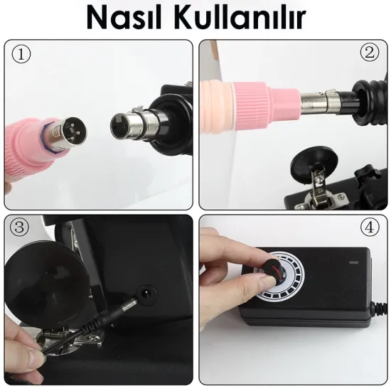 Farruz Aksesuarlı 5'li Set Seks Makinesi Farruz Aksesuarlı 5'li Set Seks Makinesi