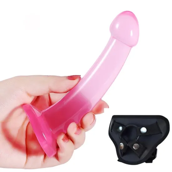 Farruz Belden Bağlamalı Jel Strapon ve Dildo