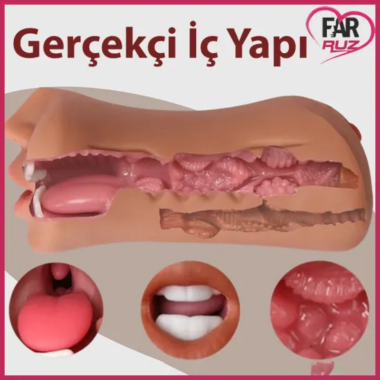 Farruz Blend 3 İşlevli Titreşimli Mastürbatör Farruz Blend 3 İşlevli Titreşimli Mastürbatör