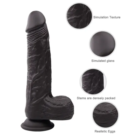 Farruz Long Dark Hareketli Isıtmalı Rotasyonlu Titreşimli Dildo Farruz Long Dark Hareketli Isıtmalı Rotasyonlu Titreşimli Dildo