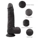 Farruz Long Dark Hareketli Isıtmalı Rotasyonlu Titreşimli Dildo Farruz Long Dark Hareketli Isıtmalı Rotasyonlu Titreşimli Dildo