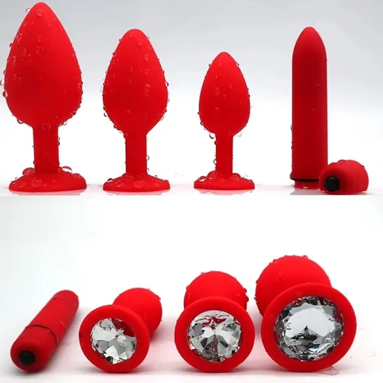 Farruz Diamond Vibratörlü Anal Plug Seti Farruz Diamond Vibratörlü Anal Plug Seti