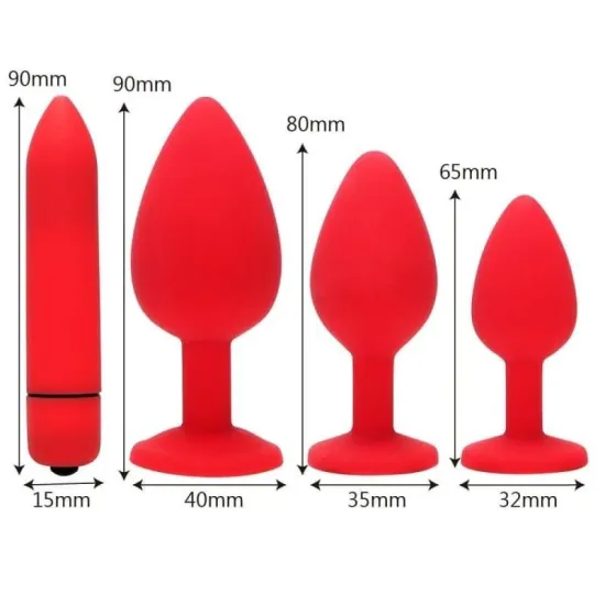 Farruz Diamond Vibratörlü Anal Plug Seti Farruz Diamond Vibratörlü Anal Plug Seti