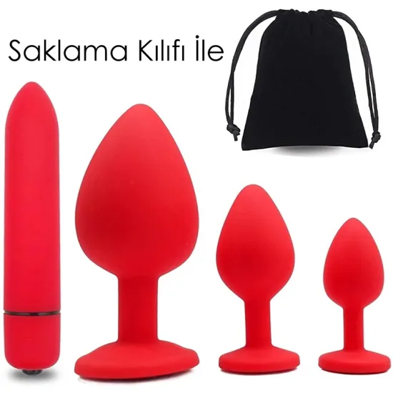 Farruz Diamond Vibratörlü Anal Plug Seti Farruz Diamond Vibratörlü Anal Plug Seti