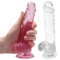 Farruz Flawless Clear 17 Cm Şeffaf Gerçekçi Dildo