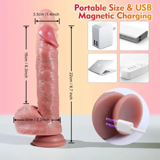 Farruz Kenzo Hareketli Isıtmalı Rotasyonlu Titreşimli Dildo Farruz Kenzo Hareketli Isıtmalı Rotasyonlu Titreşimli Dildo