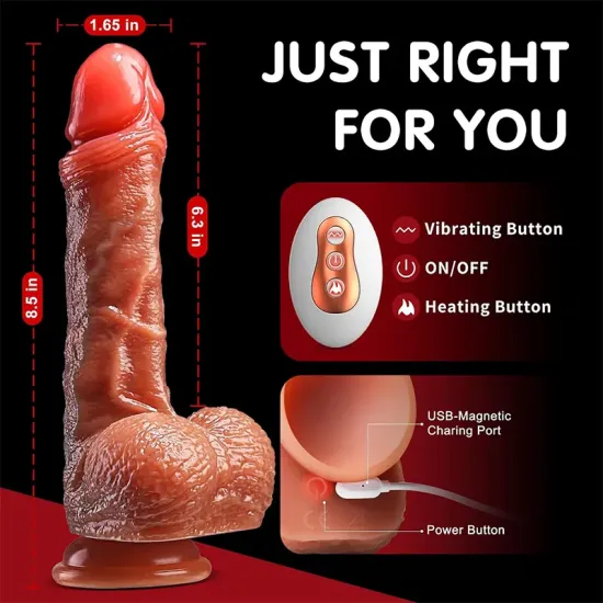 Farruz Lion Hareketli Isıtmalı Rotasyonlu Titreşimli Dildo Farruz Lion Hareketli Isıtmalı Rotasyonlu Titreşimli Dildo
