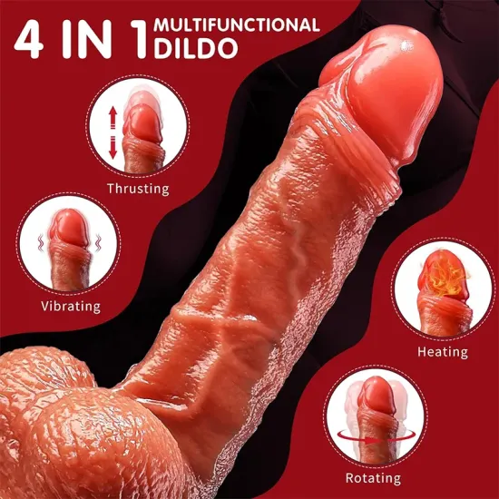 Farruz Lion Hareketli Isıtmalı Rotasyonlu Titreşimli Dildo Farruz Lion Hareketli Isıtmalı Rotasyonlu Titreşimli Dildo