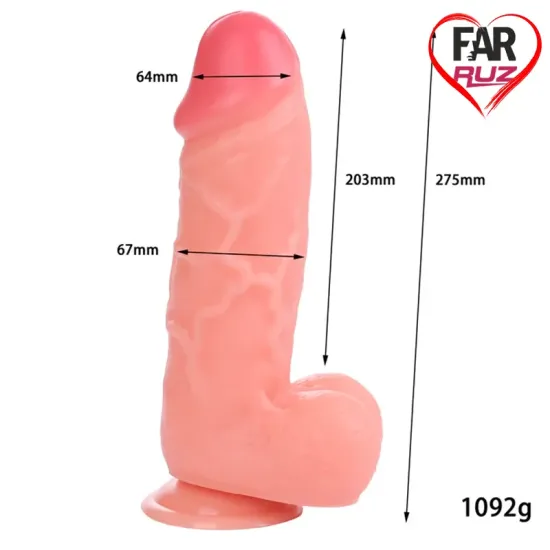 Farruz Mug 28 Cm Gerçekçi Mega Kalın Dildo Farruz Mug 28 Cm Gerçekçi Mega Kalın Dildo