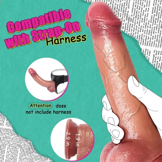 Farruz Satisfaction Kenja Çift Katmanlı Ultra Gerçekçi Dildo