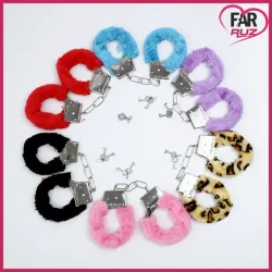 Farruz BDSM Peluşlu Gelişmiş Metal Kelepçe