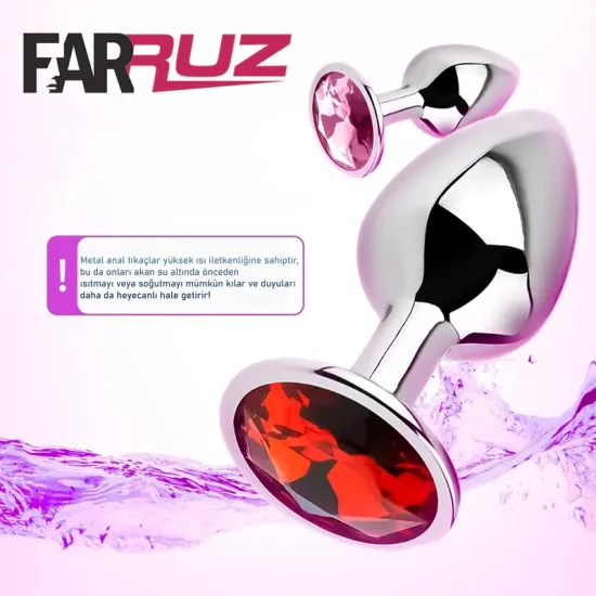 Farruz Taşlı Orta Boy Anal Plug Farruz Taşlı Orta Boy Anal Plug