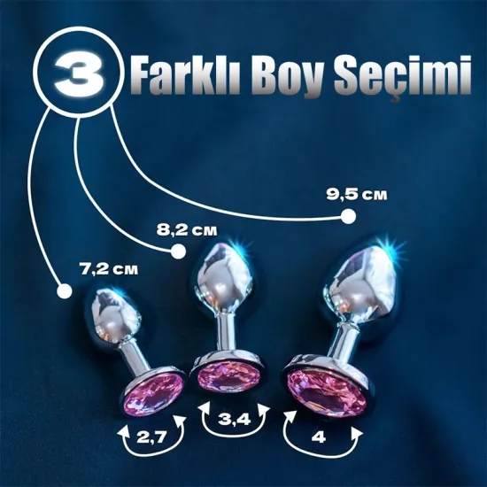 Farruz Taşlı Orta Boy Anal Plug Farruz Taşlı Orta Boy Anal Plug