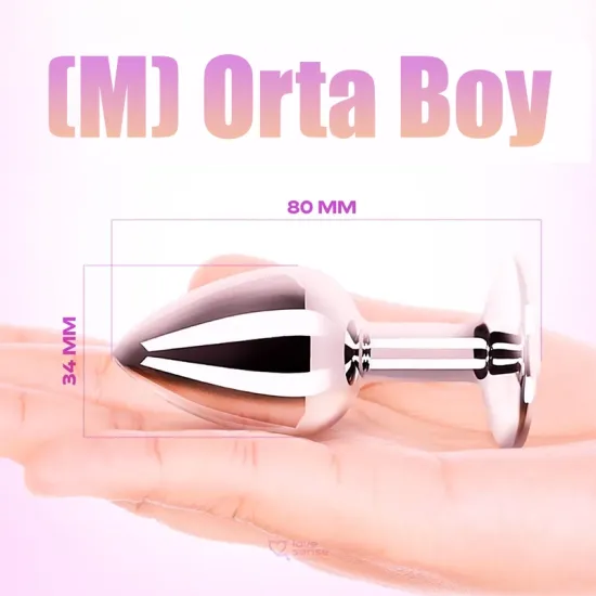 Farruz Taşlı Orta Boy Anal Plug Farruz Taşlı Orta Boy Anal Plug