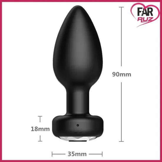 Farruz Telefon Kontrollü Titreşimli Anal Plug Farruz Telefon Kontrollü Titreşimli Anal Plug