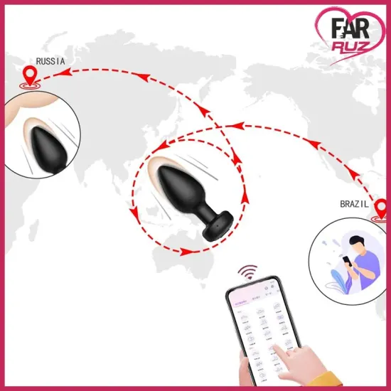 Farruz Telefon Kontrollü Titreşimli Anal Plug Farruz Telefon Kontrollü Titreşimli Anal Plug