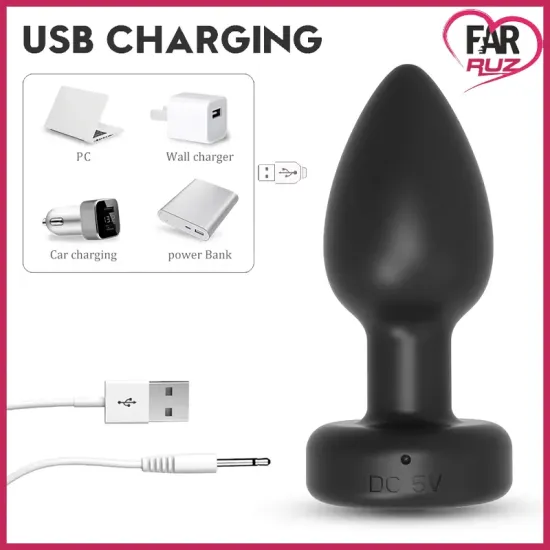 Farruz Telefon Kontrollü Titreşimli Anal Plug Farruz Telefon Kontrollü Titreşimli Anal Plug