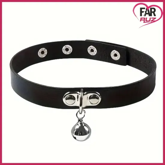 Gotik Punk Tarz Ayarlanabilir Zilli Choker Gotik Punk Tarz Ayarlanabilir Zilli Choker