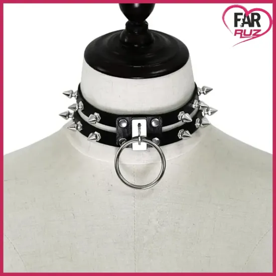 Gotik Punk Tarz Çivili Kolye Choker Gotik Punk Tarz Çivili Kolye Choker