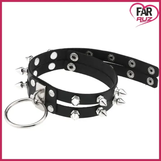 Gotik Punk Tarz Çivili Kolye Choker Gotik Punk Tarz Çivili Kolye Choker