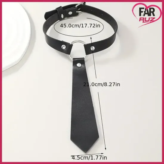 Gotik Punk Tarz Kravat Kolye Choker Gotik Punk Tarz Kravat Kolye Choker