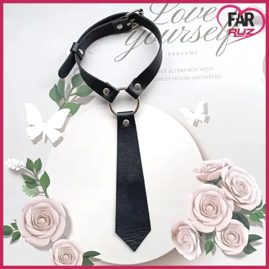 Gotik Punk Tarz Kravat Kolye Choker Gotik Punk Tarz Kravat Kolye Choker