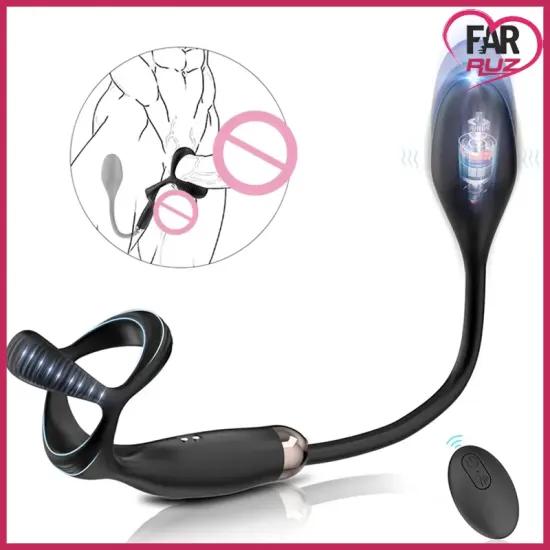 Kumandalı Çift Motor Anal Plug ve Penis Halkası Kumandalı Çift Motor Anal Plug ve Penis Halkası