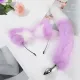 Kuyruklu Anal Plug Sevimli Kedi Kulak Cosplay Kuyruklu Anal Plug Sevimli Kedi Kulak Cosplay