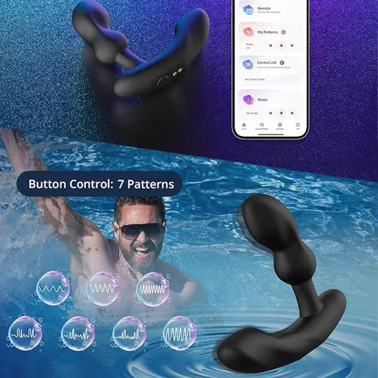 Lovense EDGE 2 Telefon Kontrollü Prostat Vibratörü Lovense EDGE 2 Telefon Kontrollü Prostat Vibratörü