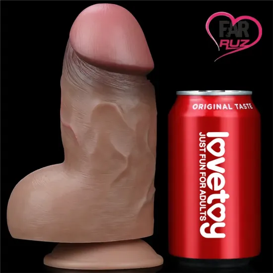 Lovetoy 18 Cm Çift Katmanlı Ultra Kalın Melez Dildo